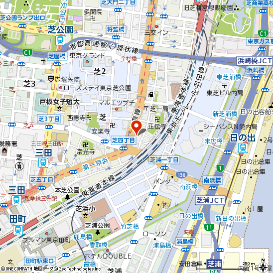 (株)芝浦タイヤ商会付近の地図